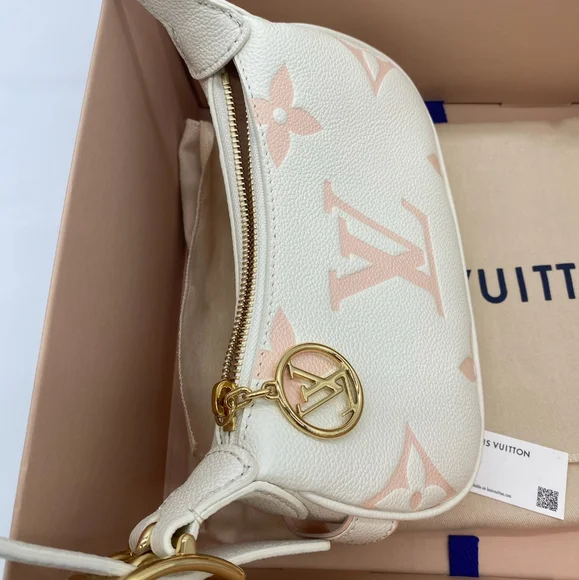 SOLD!!!Louis Vuitton Mini Moon Bicolor Monogram Empreinte Leather - Picture 2 of 15